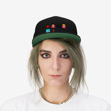 Load image into Gallery viewer, Unisex Flat Bill Hat #109 Emojitastic
