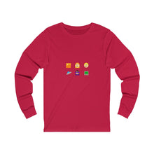 Load image into Gallery viewer, Unisex Jersey Long Sleeve Tee #85 Emojitastic
