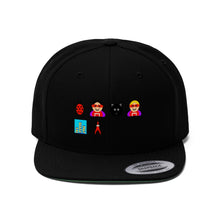 Load image into Gallery viewer, Unisex Flat Bill Hat #109 Emojitastic
