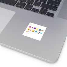 Load image into Gallery viewer, Square Vinyl Stickers #115 Emojitastic
