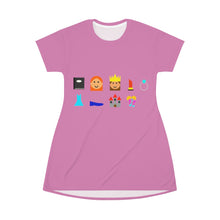 Load image into Gallery viewer, All Over Print T-Shirt Dress #231 Emojitastic
