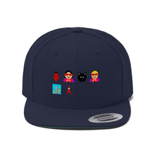 Load image into Gallery viewer, Unisex Flat Bill Hat #109 Emojitastic
