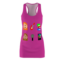 Load image into Gallery viewer, Women&#39;s Cut &amp; Sew Racerback Dress #101 Emojitastic

