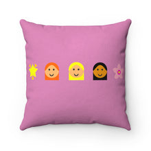 Load image into Gallery viewer, Faux Suede Square Pillow #246 Emojitastic
