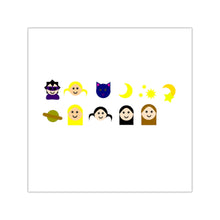Load image into Gallery viewer, Square Vinyl Stickers #149 Emojitastic
