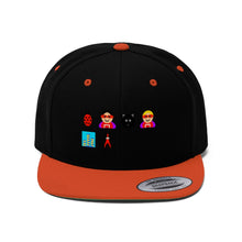 Load image into Gallery viewer, Unisex Flat Bill Hat #109 Emojitastic
